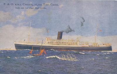 PC3342 P&O R.M.S. Canton, 16,000 Tons Gross Unused