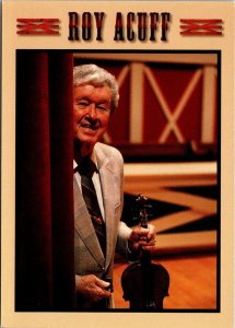 Roy Acuff On Stage Grand Ole Opry House Nashville TN Postcard S67