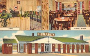 Linen Postcard Howard's Cafe in Rock Springs, Wyoming~126838