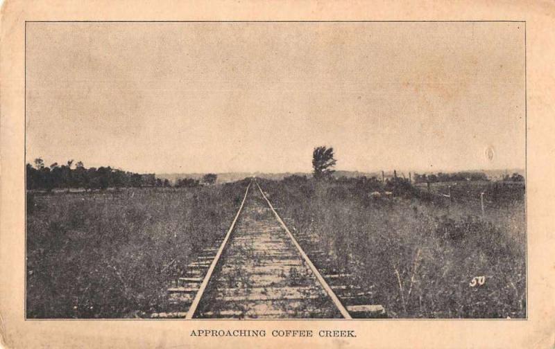 Coffee Creek Railroad Tracks Scenic View Illinois? Postcard JD228033