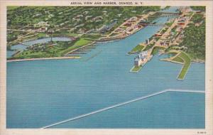 New York Oswego Aerial View And Harbor