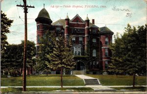 Postcard Toledo Hospital in Toledo, Ohio