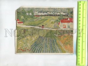 476818 Vincent van Gogh Landscape at Auvers after rain Vintage illustration