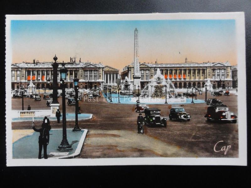 France PARIS: PLACE DE LA CONCORDE c1940's RP by C.A.P of Paris 170515