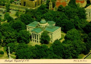 North Carolina Raleigh Aerial View Of State Capitol