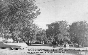 Manitou Springs Colorado Prices Wonder View Motel Vintage Postcard K55679