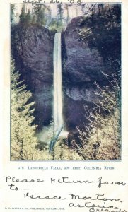 Vintage Postcard 1905  Latourelle Falls 300 Ft Columbia River Portland Oregon OR