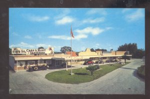 SARASOTA FLORIDA AUTOMOBILE CAR MUSEUM VINTAGE ADVERTISING POSTCARD