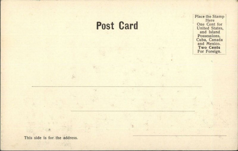 Gloucester MA High School c1905 Postcard