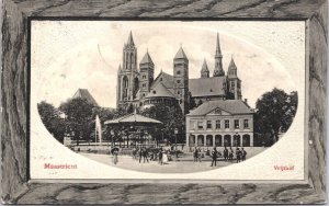 Netherlands Maastricht Vrijthof Vintage Postcard 09.03