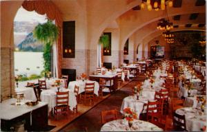 Dining Room Chateau Lake Louise Banff National Park Alberta AB Postcard D71