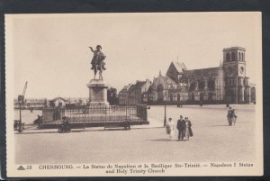 France Postcard - Cherbourg - La Statue De Napoleon   RS14149