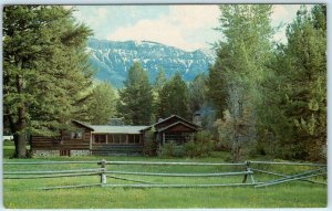 WAPITI, Wyoming WY  Roadside MOUNTAIN SHADOWS GUEST RESORT Park County Postcard