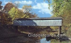 Thompson Mill, Shelby Co, IL USA Covered Bridge Unused 