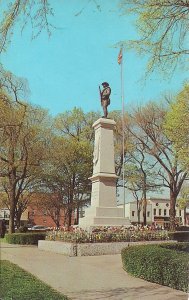 Shelby NC, Confederate Monument, Cleveland County Courthouse, 1960's Chrome