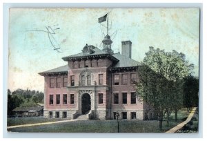 1911 School Building Campus At Allentown Pennsylvania PA Handcolored Postcard