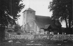 Vintage Black & White Photo Postcard of Cocking Church, Kent, England