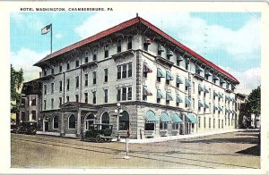 Postcard HOTEL SCENE Chambersburg Pennsylvania PA AI9284