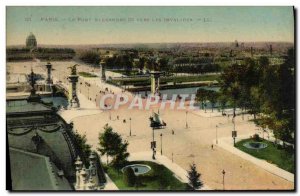 Old Postcard Paris Alexandre III bridge towards the Invalides