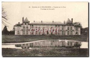 Old Postcard Chateau de Malmaison Facade of the Park Frontage on the Park