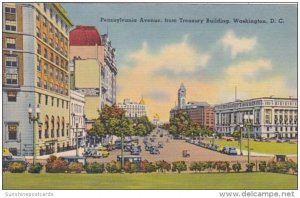 Washington D C Pennsylvania Avenue From Treasury Building