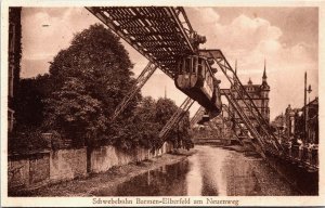 Germany Schwebebahn Barmen Elberfeld Wuppertal Vintage Postcard C047