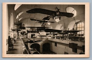 GERMAN AIRSHIPS AVIATION MUSEUM ANTIQUE POSTCARD