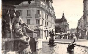 BR52344 Fontaine et rue de la republique Troyes      France