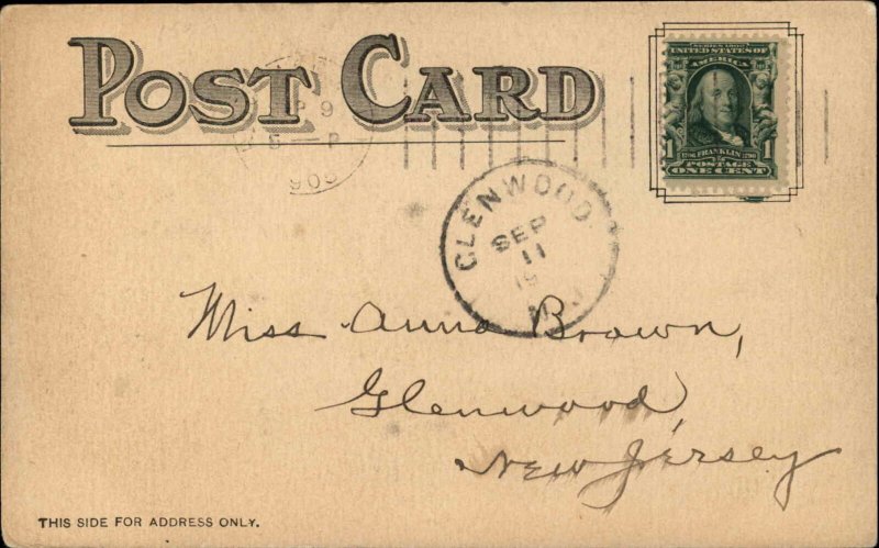 Paterson NJ Red Mill Arcola c1910 Vintage Postcard