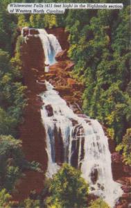 Whitewater Falls in the Highlands Section - Western North Carolina - Linen