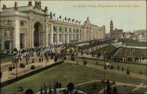 1910 Bruxelles Expo Entr‚e de Bruxelles Kermesse Postcard