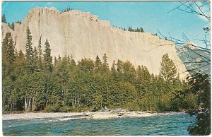 The Hoodoos On Dutch Creek Near Radium Hot Springs, BC, Vintage Chrome Postcard