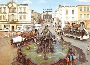 B99378 double decker bus horse al berlin germany phantasialand real photo