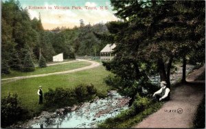 Postcard NS Truro Entrance to Victoria Park Men by Lepper Brook ~1910 S104