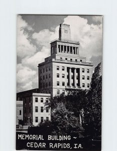 Postcard Memorial Building Cedar Rapids Iowa USA