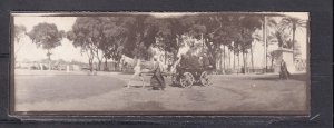 EGYPT, CAIRO, GHEZIRA, NATIVE CART WITH WOMEN, , c1910 real photo card.