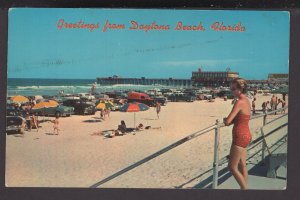 Florida DAYTONA BEACH looking south toward Ocean Pier Board Walk pm1967