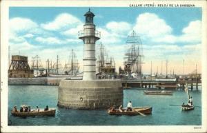 Callao Peru Lighthouse c1920 Postcard