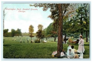 1920 Washington Park, Baseball Grounds, Chicago Illinois Ill Postcard 