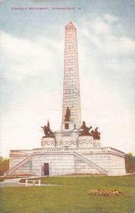 SPRINGFIELD, IL Illinois     LINCOLN MONUMENT       c1910's Postcard