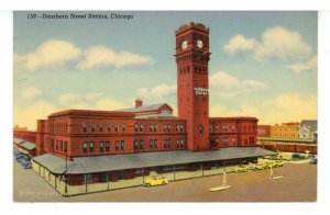 IL - Chicago. Dearborn Railroad Station at Polk & Dearborn Streets