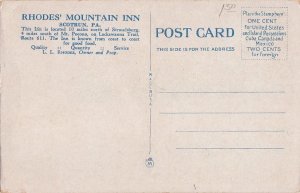 Postcard Rhodes' Mountain Inn Scotrun PA