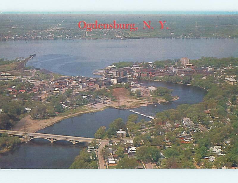 Pre-1980 AERIAL VIEW Ogdensburg New York NY AD0072