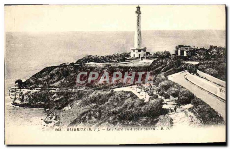 Old Postcard Biarritz Le Phare has seen Flight D Bird