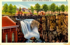 NJ - Paterson. Passaic Falls and Chasm Bridge