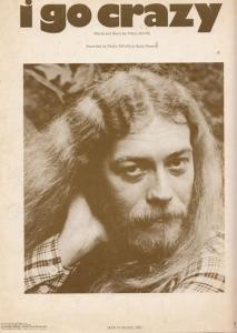 Paul Davis 7 I Go Crazy Bang Records XL Piano Sheet Music