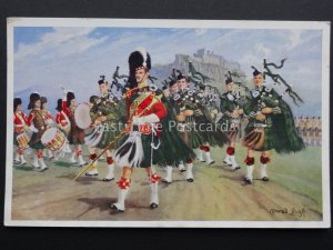 Scotland THE ARGYLL & SUTHERLAND HIGHLANDERS Conrad Leigh by Valentine c1950s PC