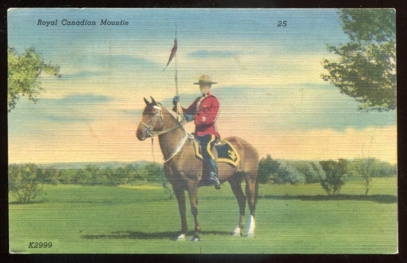 h2430 - CANADA Postcard 1954 RCMP