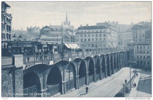 LAUSANNE, Vaud, Switzerland, 1900-1910's; Le Grand Pont