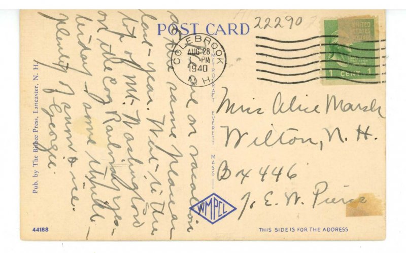 NH - Colebrook. Beaver Brook Falls